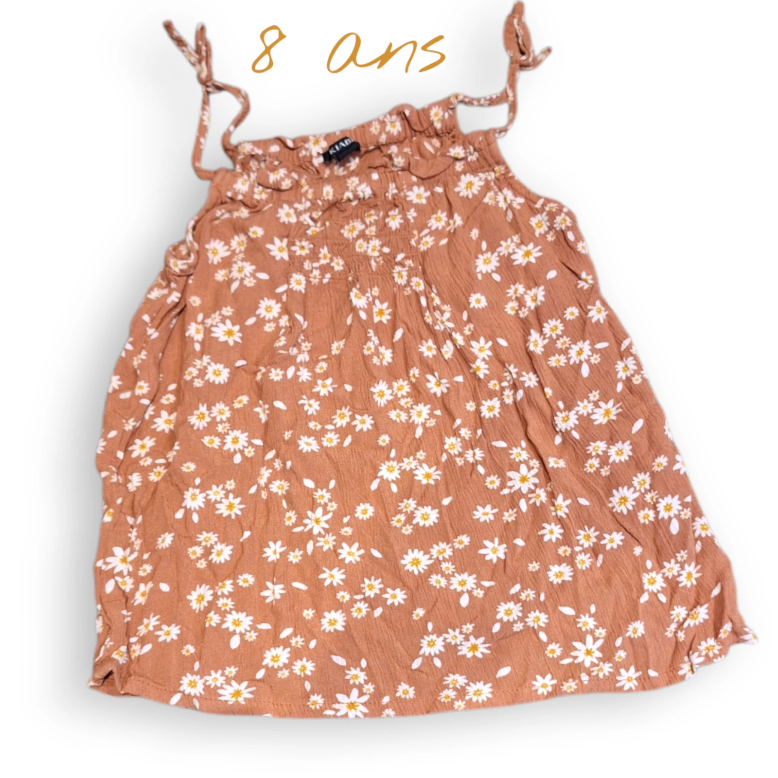🌼Débardeur Kiabi marguerites – 8 ans 🌼